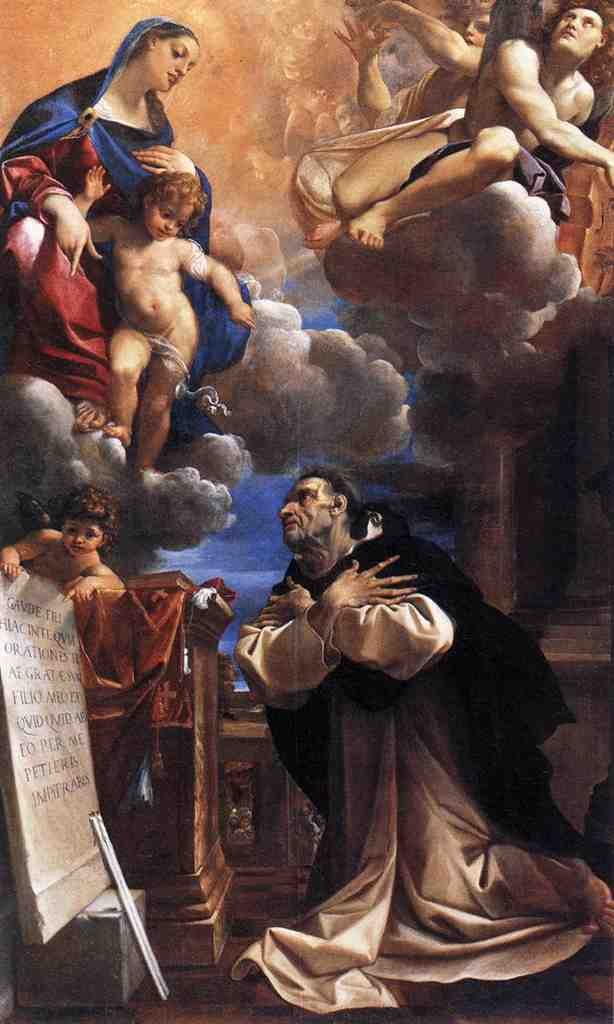 Carracci Lodovico The Virgin Appearing to St Hyacinth Art A4 Photo Print UK