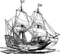Carrack Ship Military A4 Photo Print