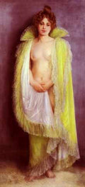 Carrier Belleuse Pierre Femme En Deshabillee Verte A4 Photo Print