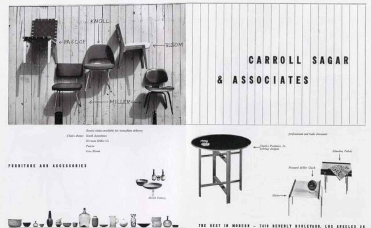 Carroll Furniture Chairs Vintage Retro Advert Poster A4 Photo Print