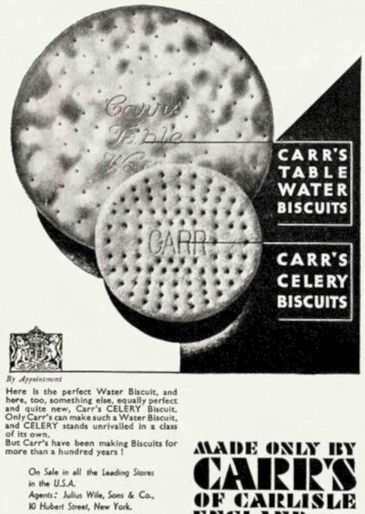 Carrs Biscuits Water Vintage Retro Advert Poster A4 Photo Print