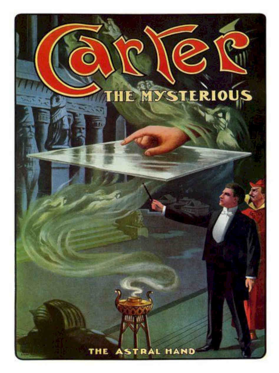 Carter Magic Poster Vintage Retro Advert Poster A4 Photo Print