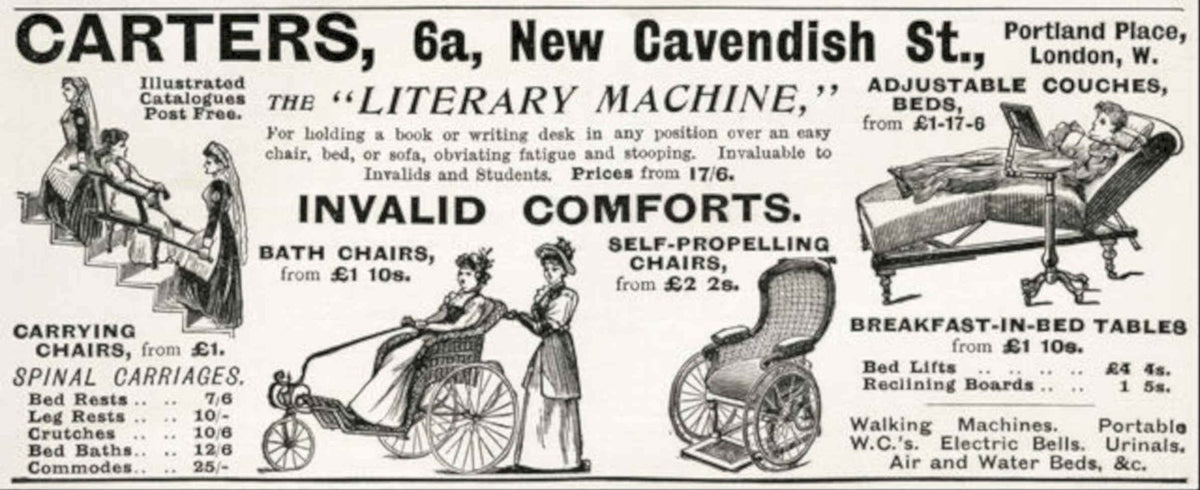 Carters Chairs Beds Vintage Retro Advert Poster A4 Photo Print