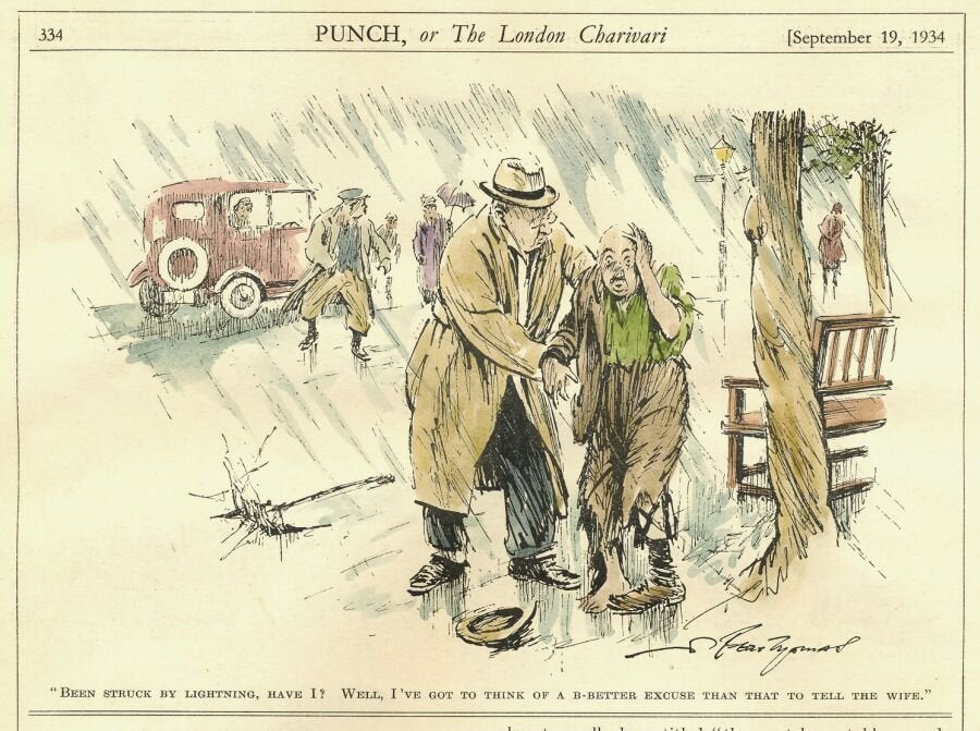 Cartoon punch 00734 Art A4 Photo Print