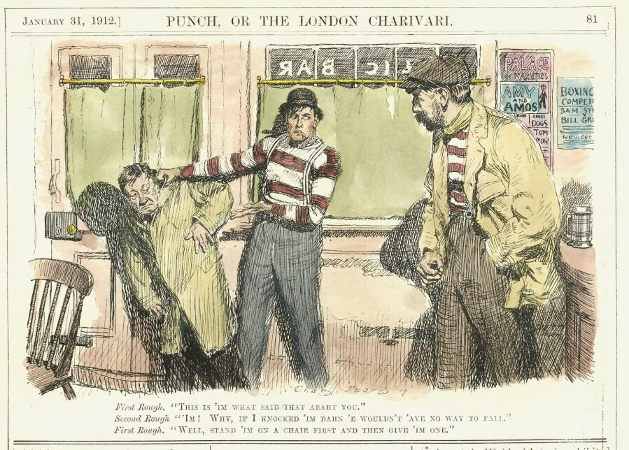 Cartoon punch 01180 Art A4 Photo Print UK