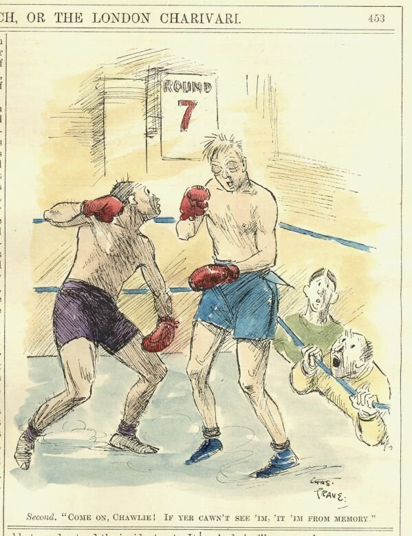 Cartoon punch 01238 Art A4 Photo Print