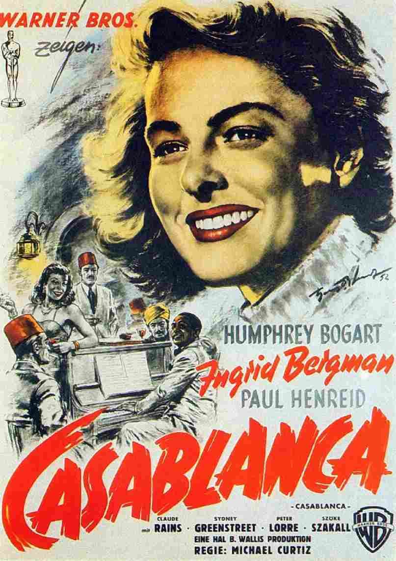 Casablanca 06  film star poster A4 Photo Print