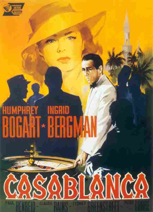Casablanca 07  film star poster A4 Photo Print