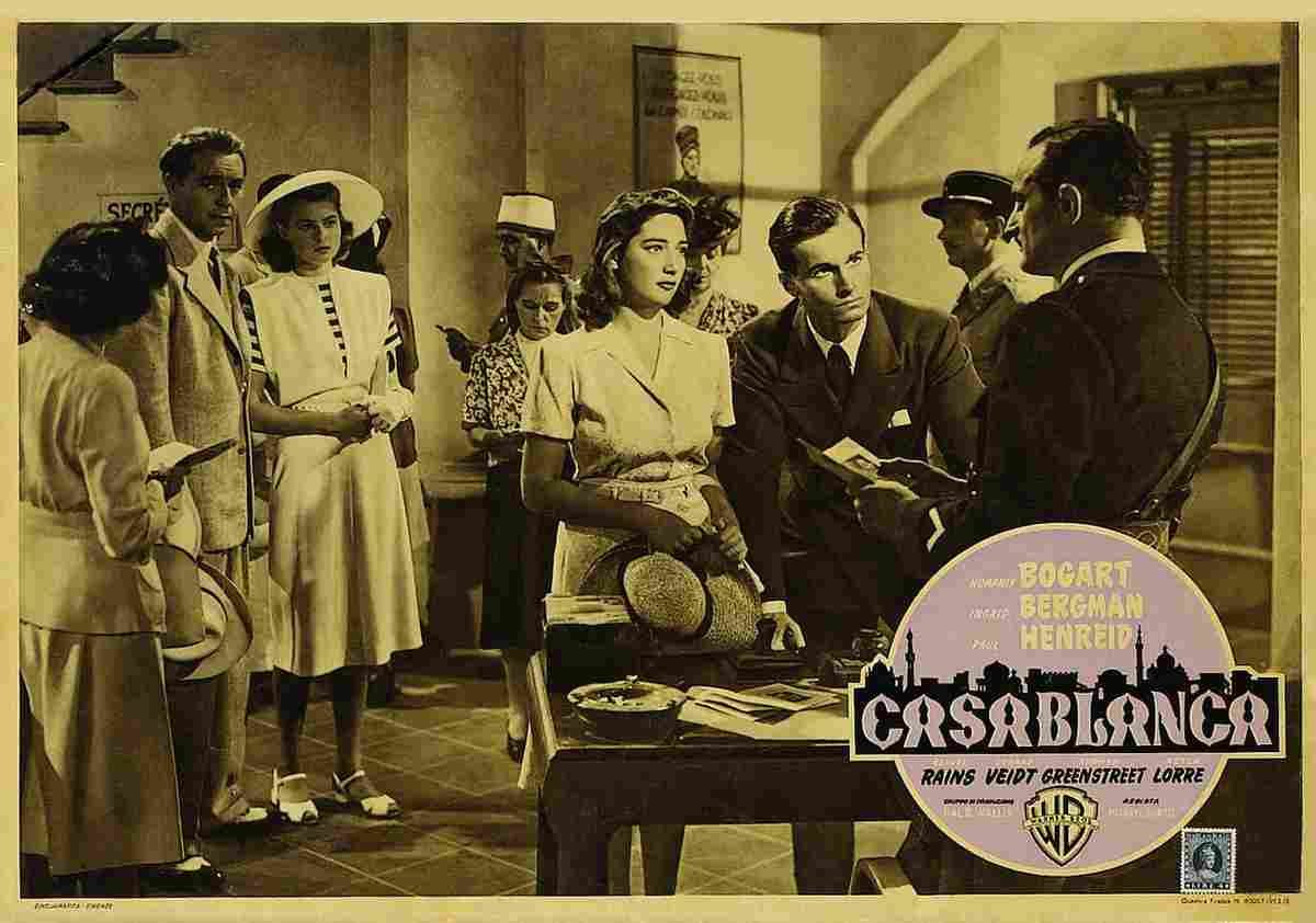 Casablanca 09S  film star poster A4 Photo Print