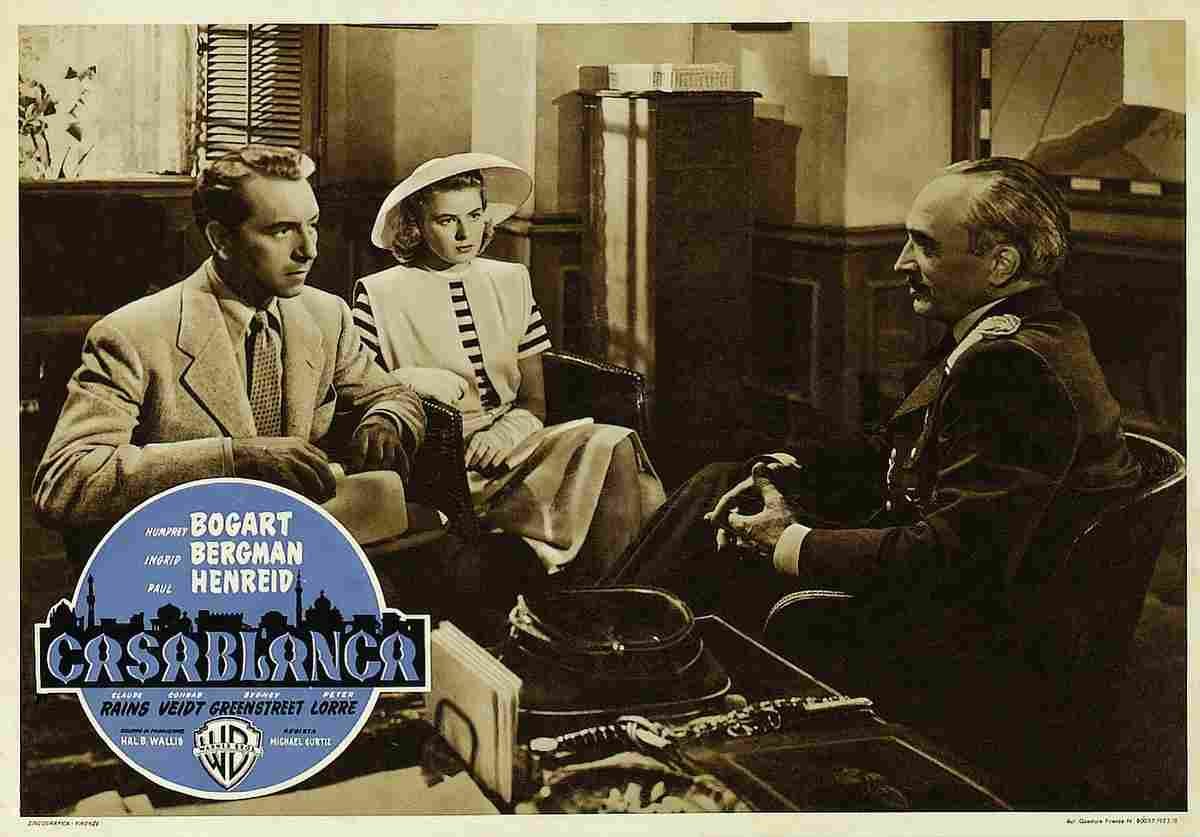 Casablanca 10S  film star poster A4 Photo Print