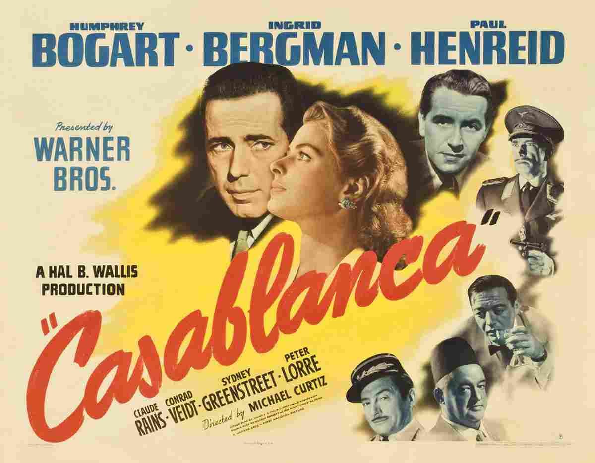 Casablanca 13  film star poster A4 Photo Print