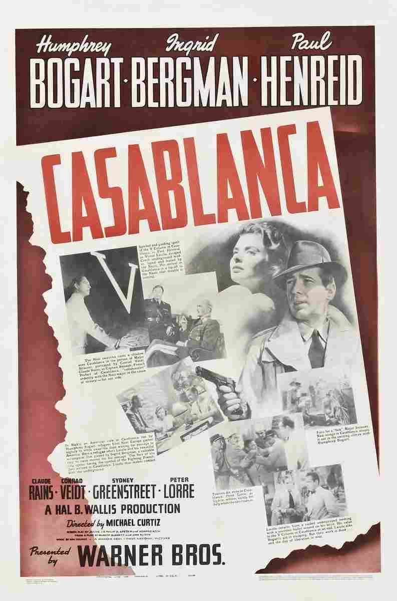 Casablanca 14  film star poster A4 Photo Print