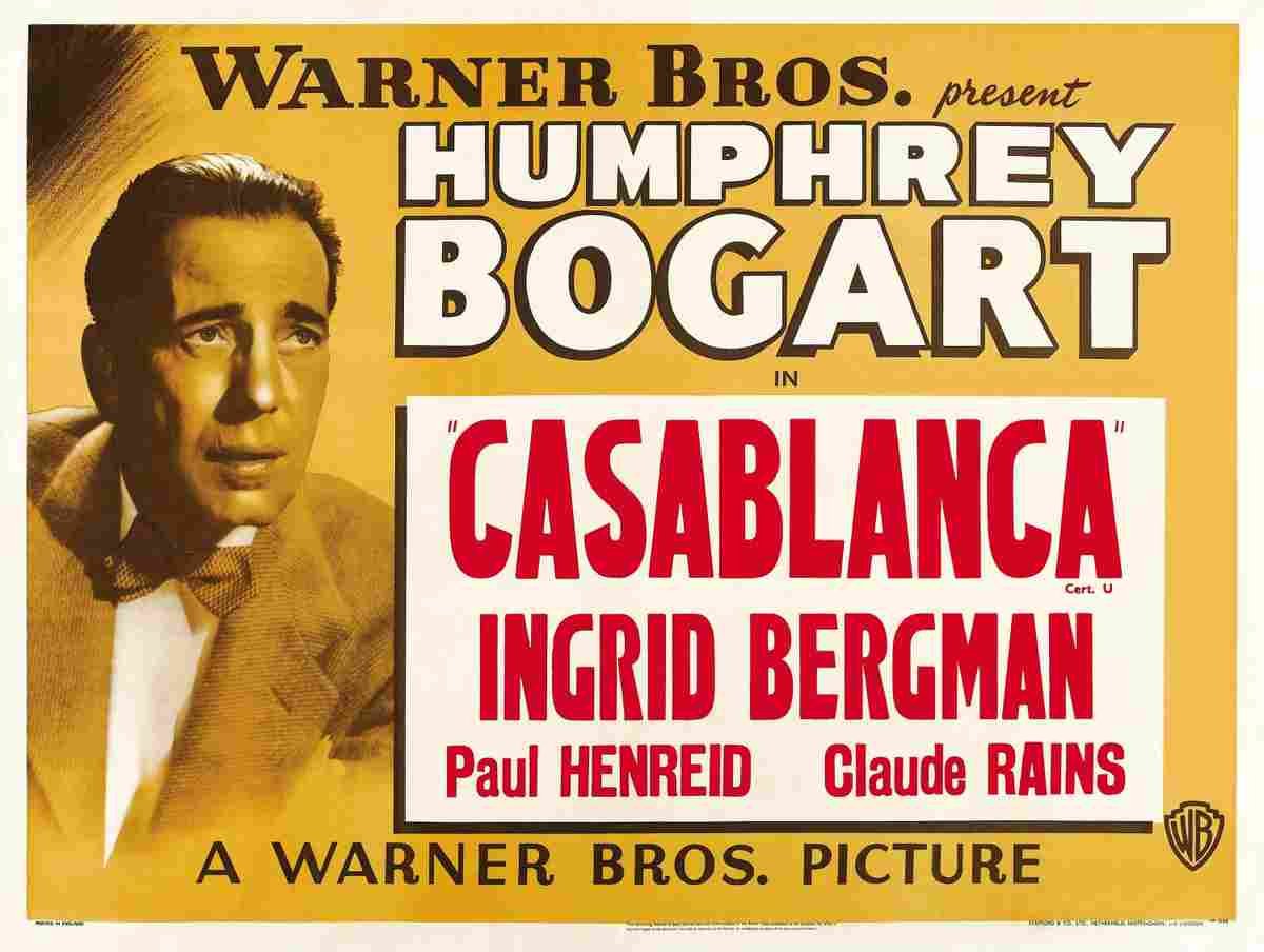 Casablanca 16  film star poster A4 Photo Print
