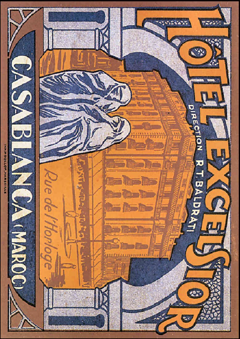 Casablanca Luggage Label