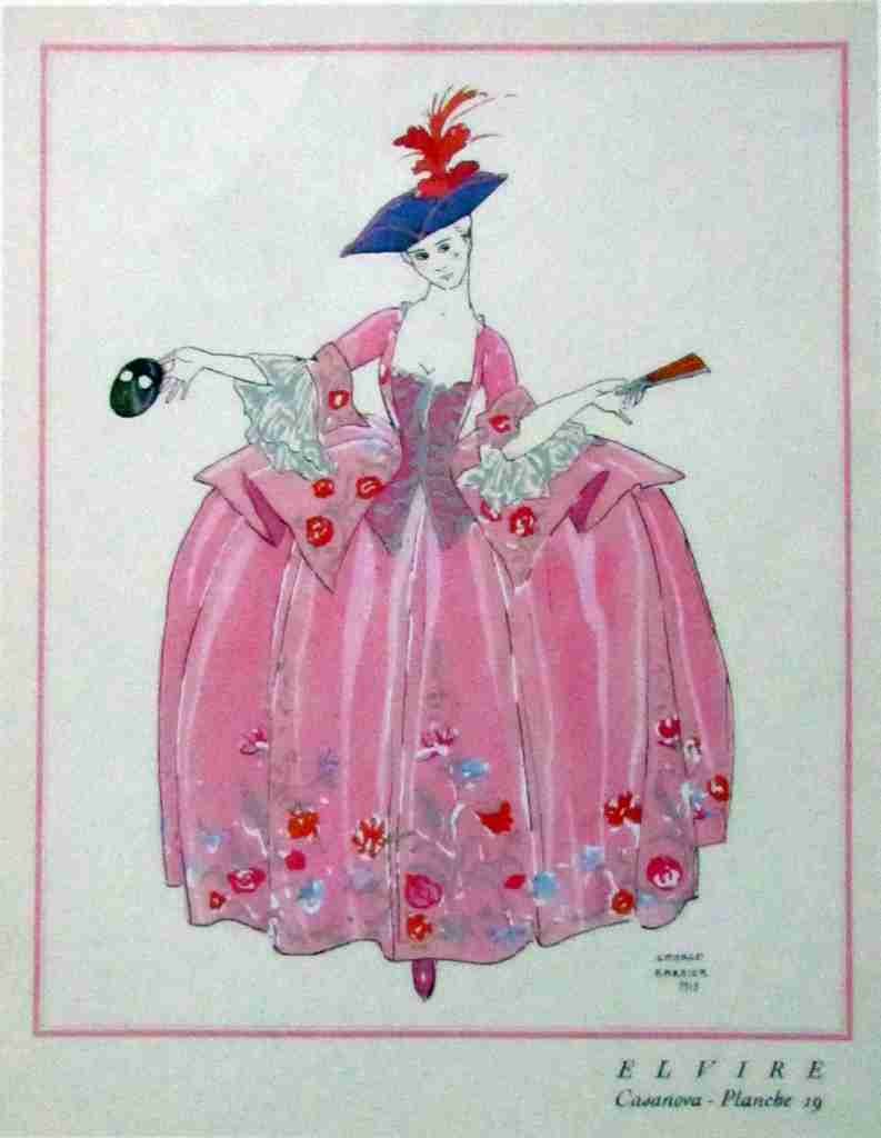 Casanova Elvire 19 George Barbier A4 Photo Print