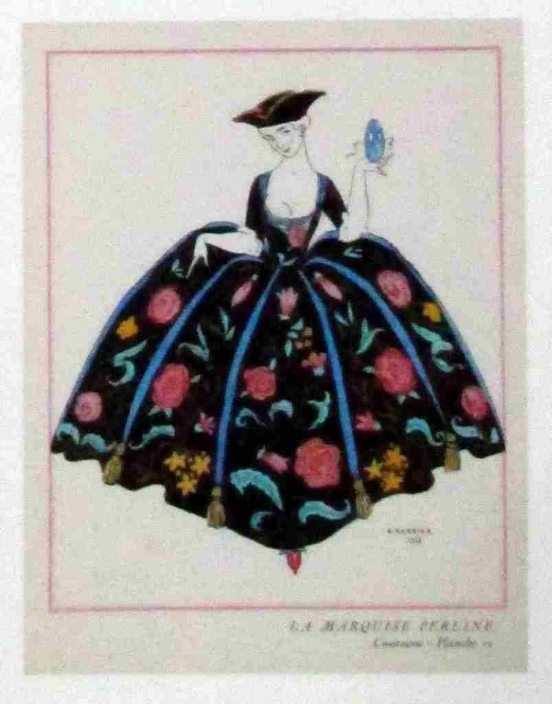 Casanova La Marquise Perline George Barbier A4 Photo Print
