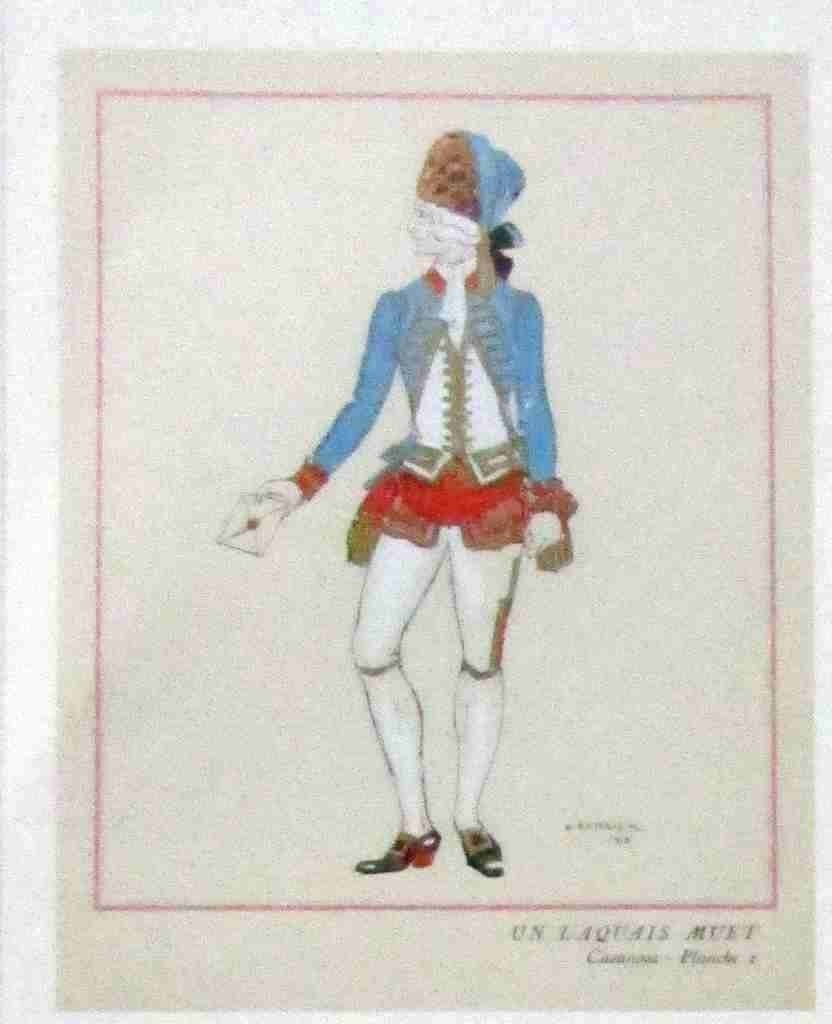 Casanova, Plate 2 George Barbier A4 Photo Print