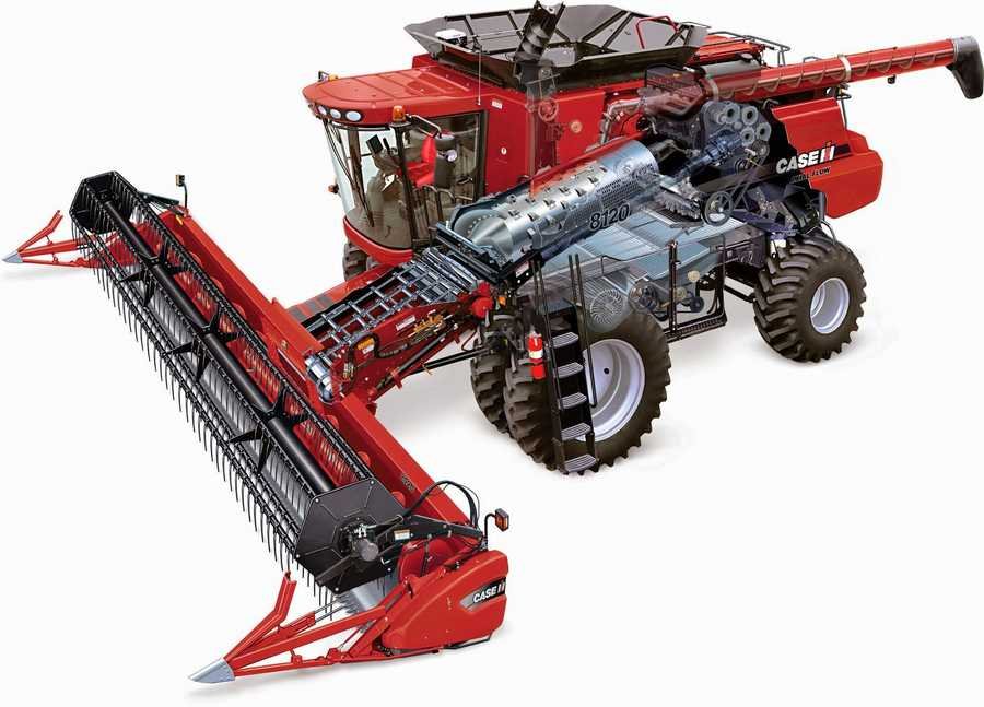 Case IH 8120 Combine cutaway A4 Photo Print