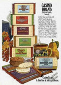 Casino Cheese Stack Vintage Retro Advert Ads A4 Photo Print