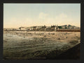 Casino and beach at low tide Cherbourg Vintage A4 Photo Print