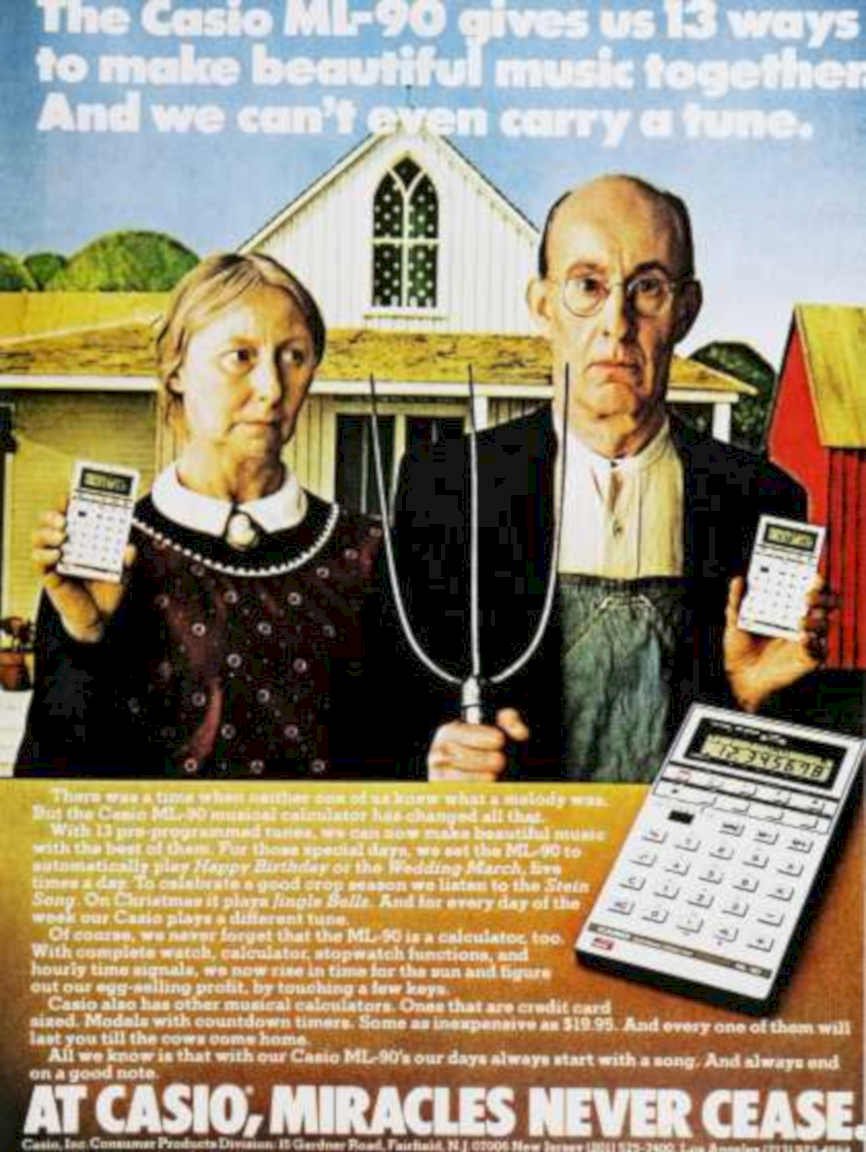 Casio Ml 90 Vintage Retro Advert Ads A4 Photo Print