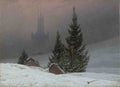 Caspar David Friedrich Winter Landscape A4 Photo Print