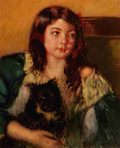 Cassatt Mary 1844 1926 Girl with Dog 1908 A4 Photo Print