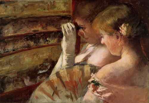 Cassatt Mary A Corner Of The Loge Aka In The Box  A4 Photo Print