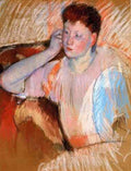 Cassatt Mary Clarissa Turned Left With Her Hand To Her Ear  A4 Photo Print