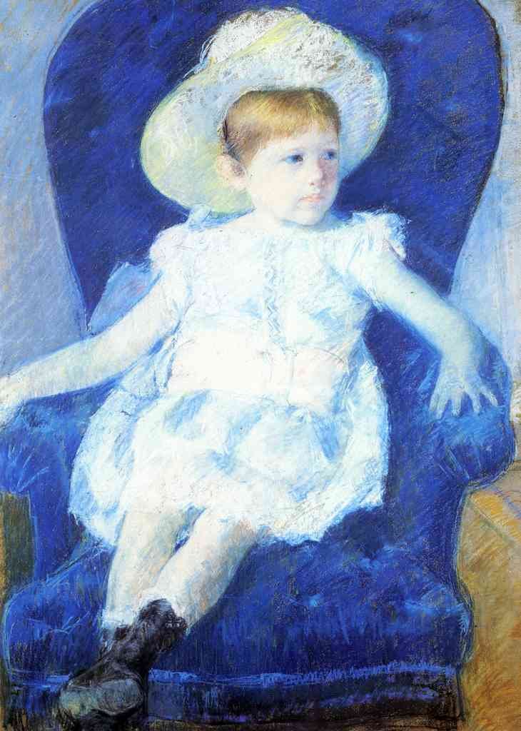 Cassatt Mary Elsie In A Blue Chair 1880 A4 Photo Print