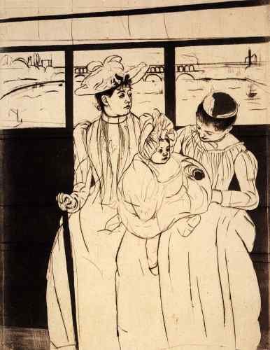 Cassatt Mary In The Omnibus  A4 Photo Print