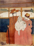Cassatt Mary Interior Of A Tramway Passing A Bridge  A4 Photo Print