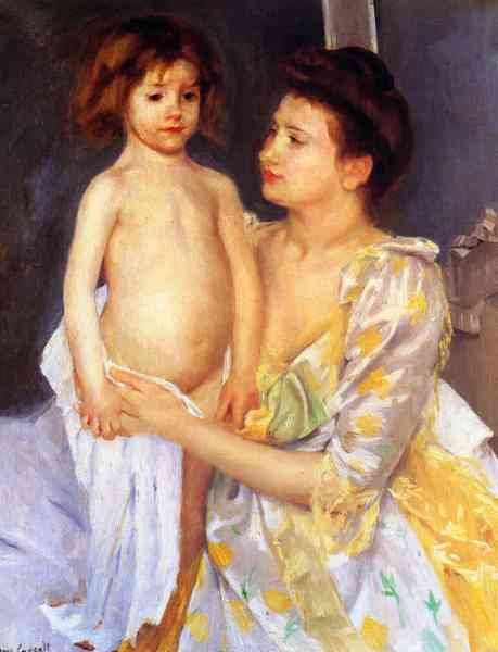 Cassatt Mary Jules Being Dried by His Mother 1900 A4 Photo Print