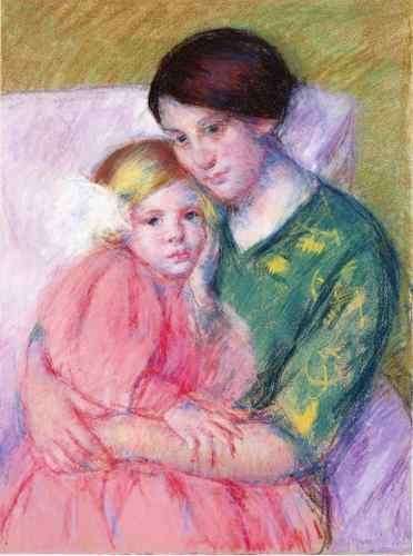 Cassatt Mary Mother And Child Reading  A4 Photo Print