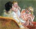 Cassatt Mary Mother And Children  A4 Photo Print