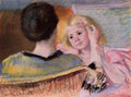 Cassatt Mary Mother Combing Sara S Hair No.2  A4 Photo Print