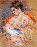 Cassatt Mary Mother Jeanne Nursing Her Baby  A4 Photo Print