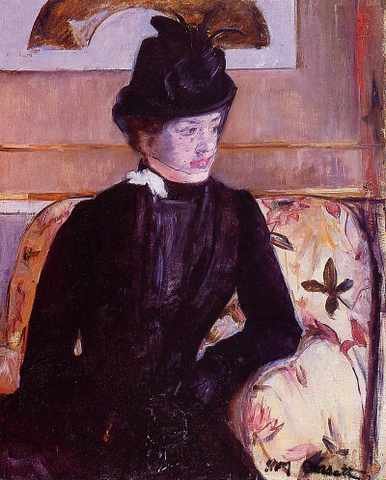 Cassatt Mary Mrs Gardner Cassatt In Black A4 Photo Print