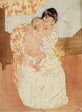 Cassatt Mary Nude Child  A4 Photo Print