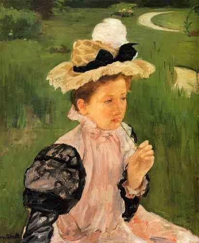 Cassatt Mary Portrait Of A Young Girl  A4 Photo Print