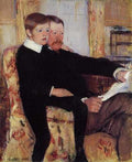 Cassatt Mary Portrait Of Alexander J Cassat And His Son Robert Kelso Cassatt A4 Photo Print