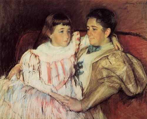 Cassatt Mary Portrait Of Mrs Havemeyer And Her Daughter Electra  A4 Photo Print