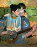 Cassatt Mary The Banjo Lesson  A4 Photo Print