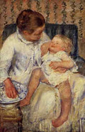 Cassatt Mary The Child S Bath  A4 Photo Print