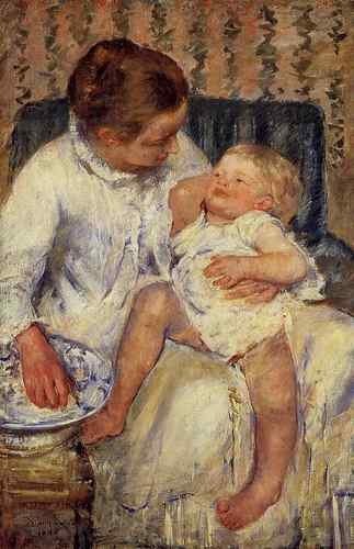 Cassatt Mary The Child S Bath  A4 Photo Print