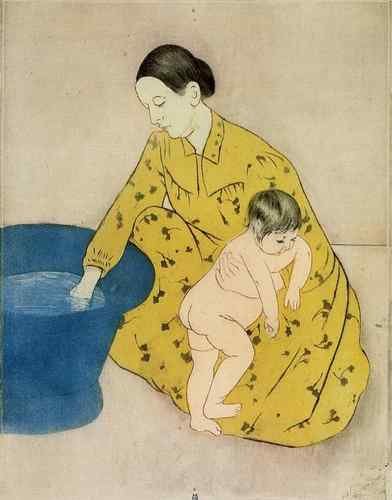 Cassatt Mary The Child S Bath2  A4 Photo Print
