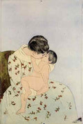 Cassatt Mary The Kiss  A4 Photo Print