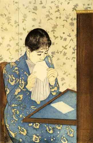 Cassatt Mary The Letter  A4 Photo Print