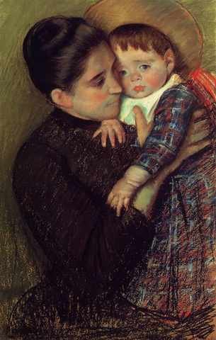 Cassatt Mary Woman And Her Child AkHelene De Septeuil A4 Photo Print