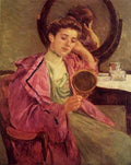 Cassatt Mary Woman At Her Toilette  A4 Photo Print